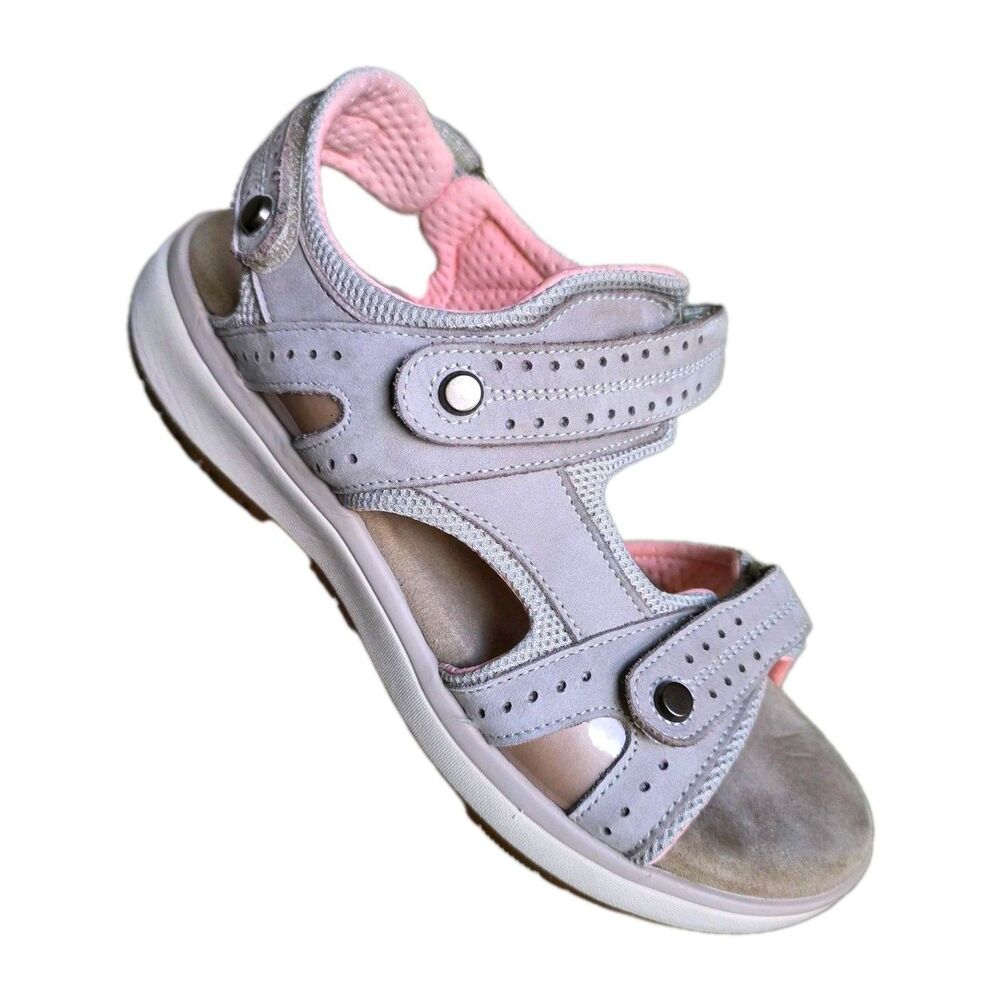 SAS Women's 8M Embark Adjustable Comfort Sport Sandal Taupe Pink